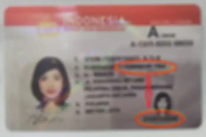 Masa berlaku SIM tidak sesuai dengan tangga lahir jadi lebih panjang