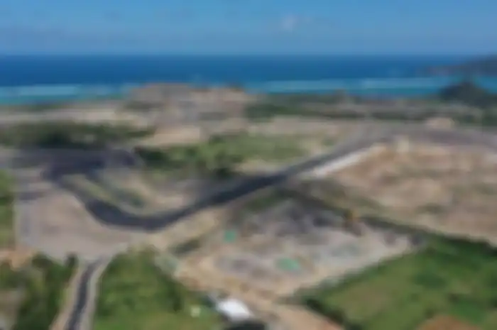 Pembangunannya sudah 80 persen, begini pemandangan sirkuit Mandalika, Lombok, NTB, menjelang WSBK Indonesia 2021.