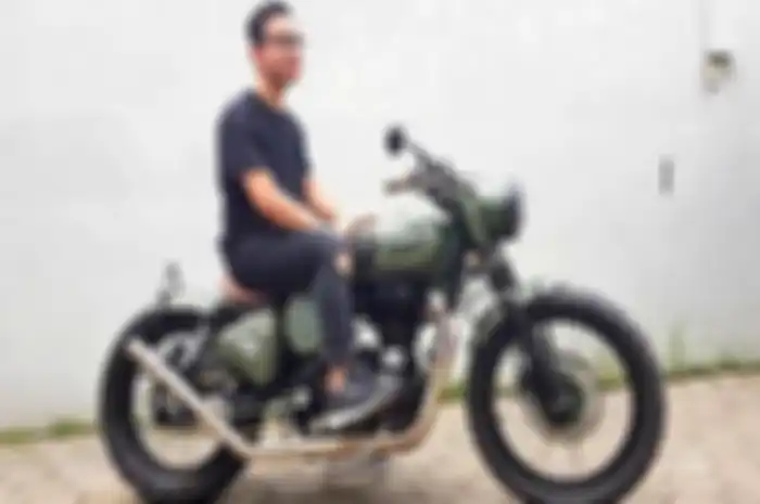 Salah satu koleksi motor Gibran.
