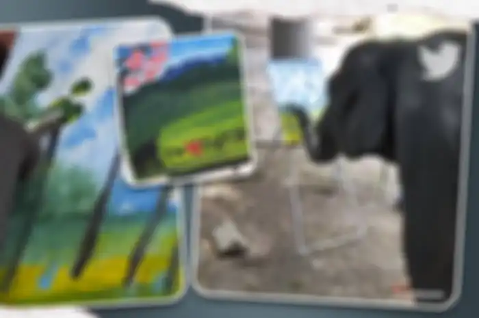 Aksi gajah kecil melukis yang direkam kamera menjadi viral di media sosial, netizen geram hingga ancam lakukan ini. 