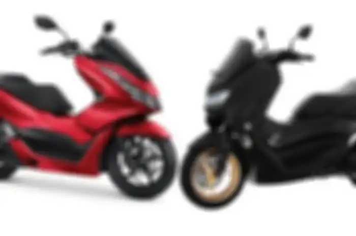 Ilustrasi motor matic baru Honda PCX 160 dan Yamaha NMAX