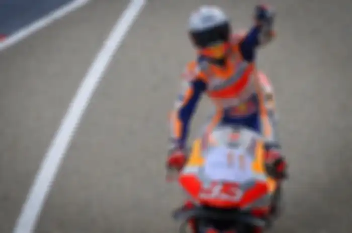 Marc Marquez saat juara MotoGP Jerman 2021