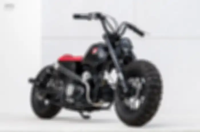 Modifikasi Honda Monkey 125 berkonsep bobber mini.