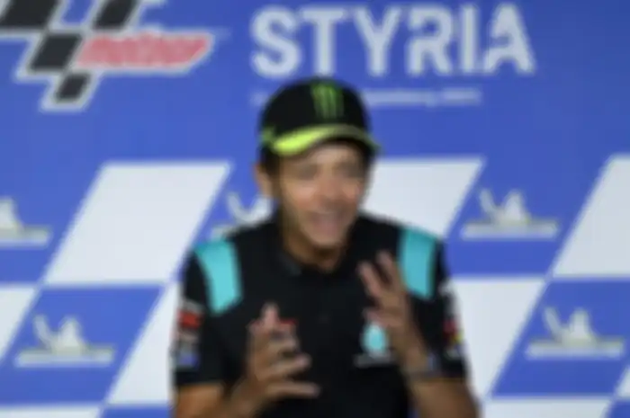 Valentino Rossi saat umumkan pensiun dari MotoGP