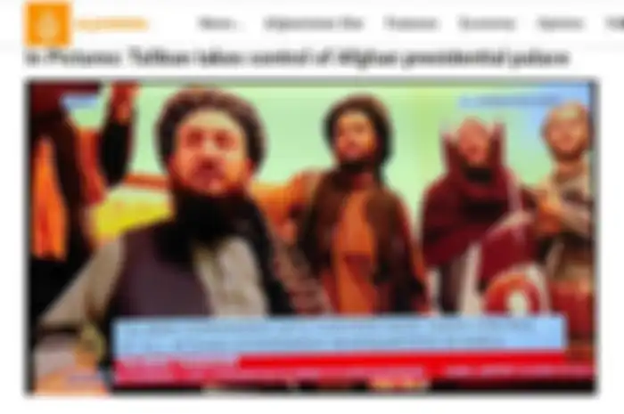 Taliban menguasai istana presiden Afghanistan