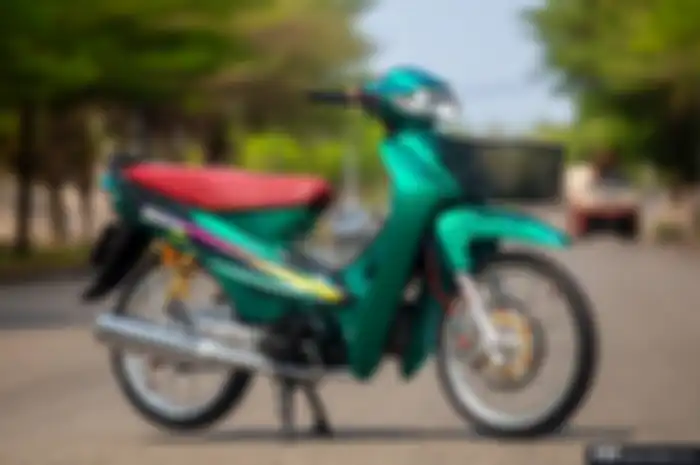 Modifikasi Honda Supra 'Bapak' 110 tampil mewah, banyak part hedon yang terpasang bro!