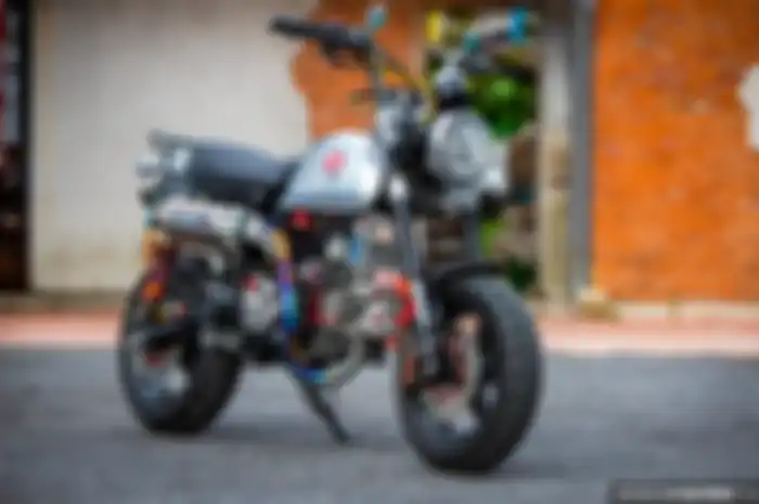 Modifikasi Honda Monkey, mesin bengkak jadi 170 cc bertabur part kelas atas bro!