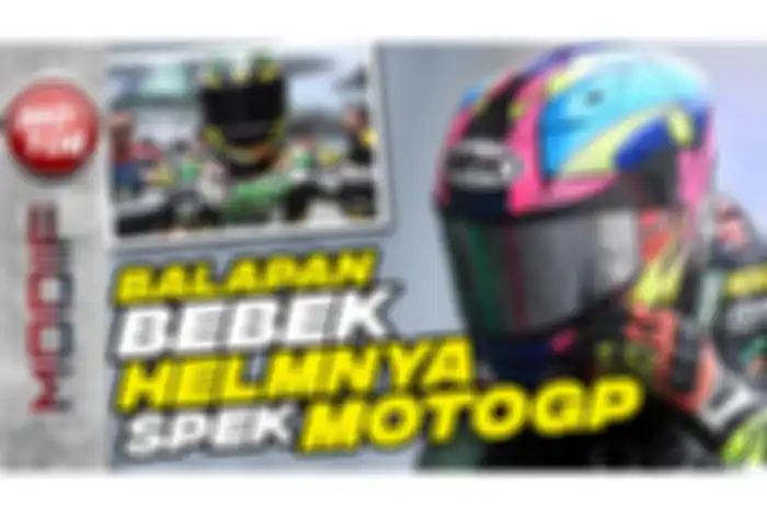 Helm balapan motor bebek semakin canggih