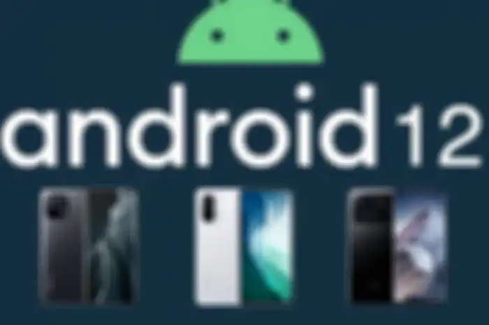 Ilustrasi HP Xiaomi dengan Android 12