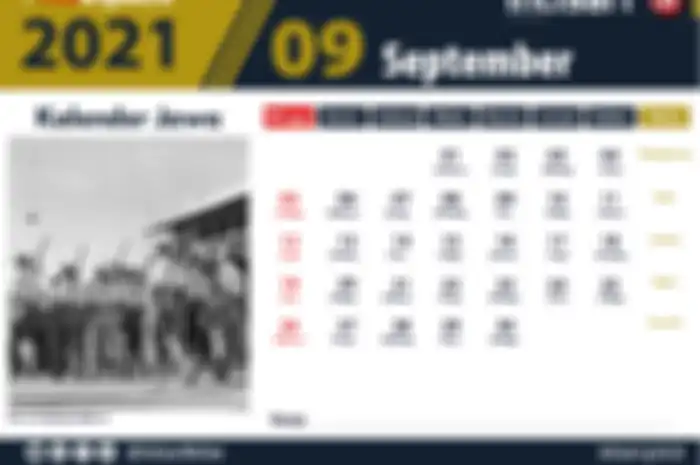 Kalender September 2021