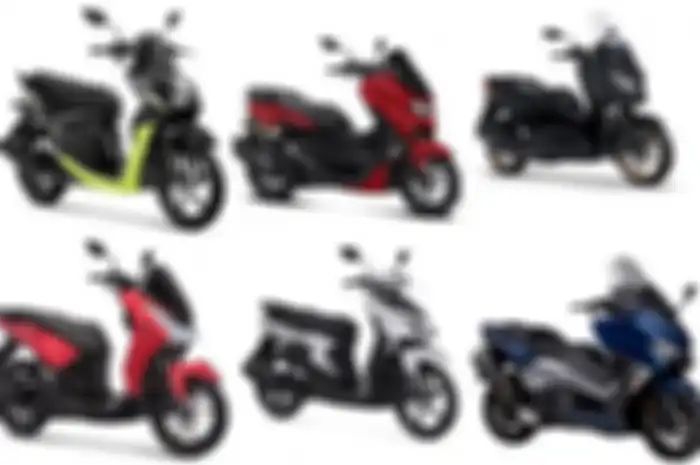 Ilustrasi Yamaha NMAX dan motor matic baru Yamaha