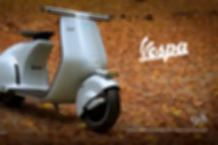  Konsep Vespa listrik masa depan retro futuristis banget, bakal diproduksi gak nih?