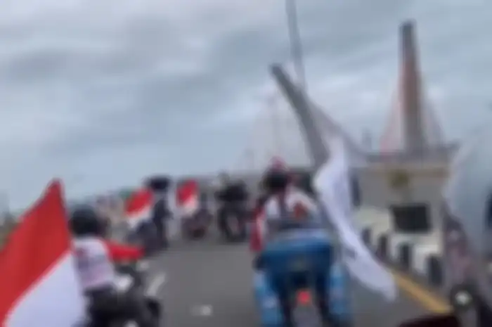 Geger video konvoi motor gede (moge) Harley-Davidson di jembatan yang belum diresmikan, netizen langsung murka.