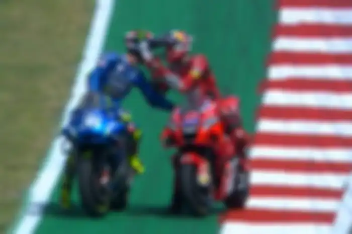 Pembalap tim Ducati Lenovo Team, Jack Miller murka di MotoGP Amerika 2021, hampir baku hantam dengan Joan Mir.