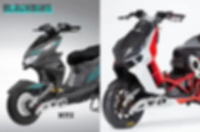 Ilustrasi Honda BeAT hasil digimod dan Italjet Dragster.