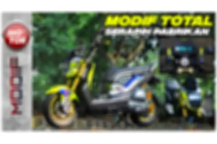 Honda Zoomer X 2014 milik Albert Kurniawan modifikasi total