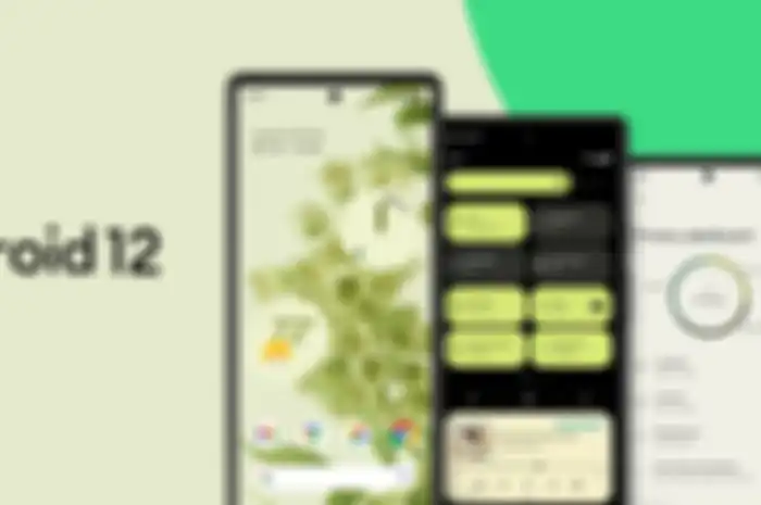 Ilustrasi Android 12 dan sejumlah fitur barunya