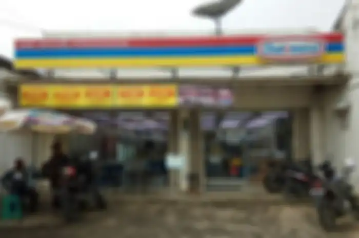 Ilustrasi parkir di Indomaret.