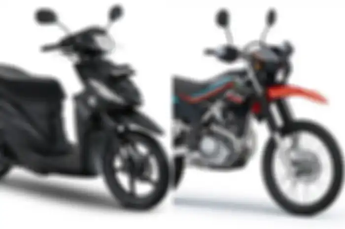 Ilustrasi motor Suzuki dan Kawasaki yang laku di luar negeri.