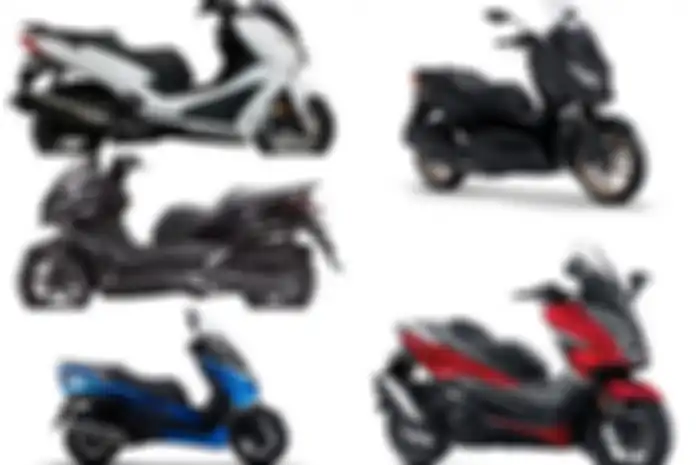 Ilustrasi motor matic baru 250 cc, ada kakak Yamaha NMAX, yaitu XMAX.