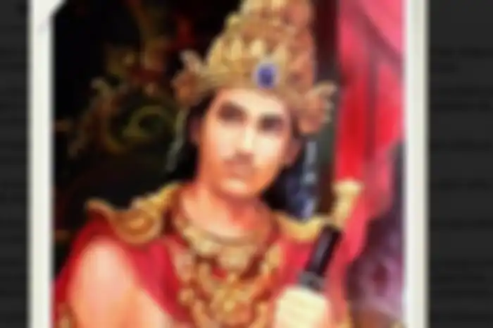 Ilustrasi Perang Bubat. Raja Majapahit Hayam Wuruk.