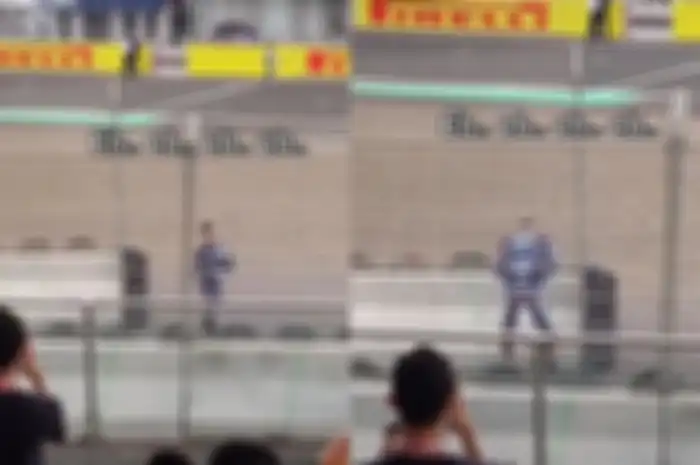 Netizen dibuat ngakak, beredar video pembalap WSBK diduga kencing sembarangan di pinggir Sirkuit Mandalika.