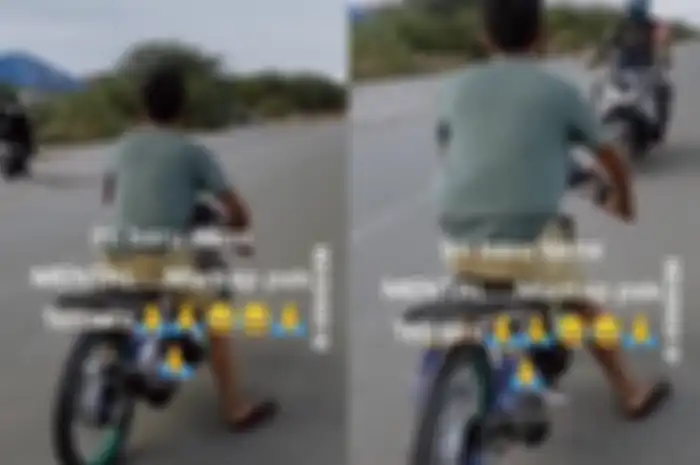 Beredar di media sosial video pemotor mau nyetting motor balap drag bike malah dihadang tentara naik Yamaha NMAX.