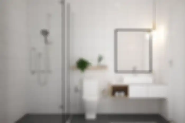 Kamar mandi dengan lahan yang mungil, perlu kecermatan mengatur layoutnya. 