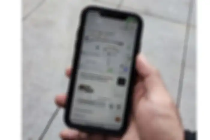 tampilan aplikasi uber di Amerika 2021