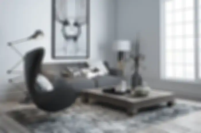 Ilustrasi interior akromatik