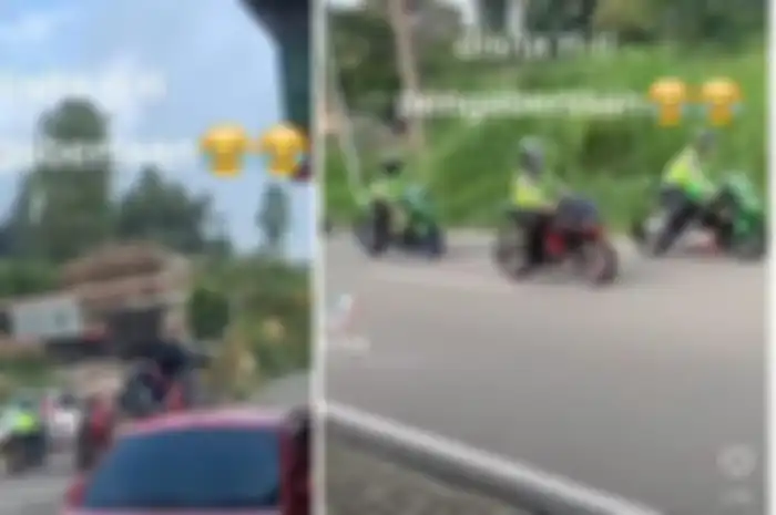 Viral, video rombongan polisi naik motor sport pakai knalpot brong ala ngabers, ternyata ini faktanya di lapangan.