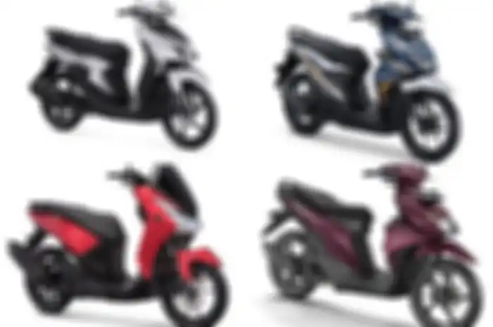 Ilustrasi motor matic baru 110-125 cc termasuk Honda BeAT.