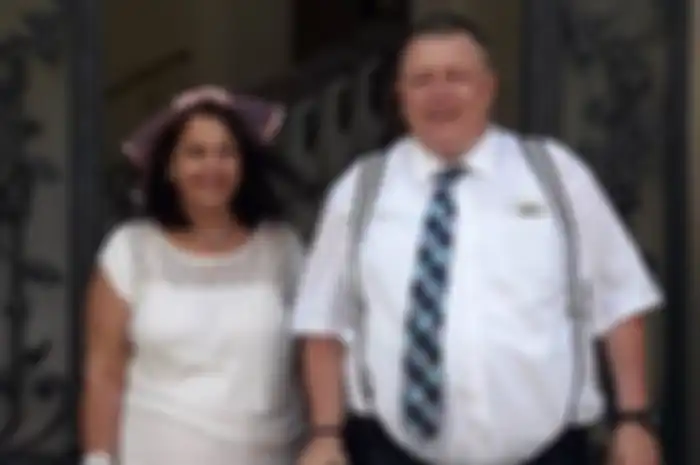 Ralph Jankus bersama mendiang istrinya Christel