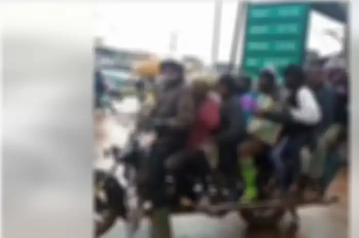 Bukan 'Cengtri' Lagi, Ini Video Motor yang Mampu Angkut Sampai 7 Orang Boncenger!