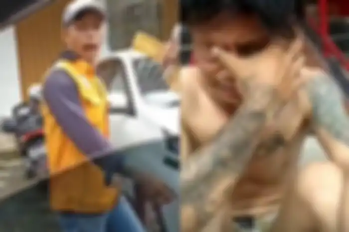 Tukang parkir sok jagoan bertato langsung ciut nangis diciduk polisi, ternyata bisa dikenakan pasal ini bro.