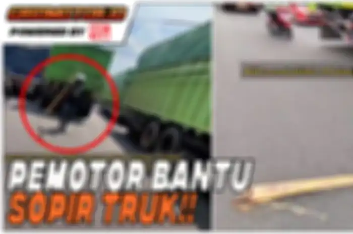 Video seorang pemotor yang mengendarai Honda Vario meletakan batang pohoh pisang di tengah jalan di Kudus jadi viral.