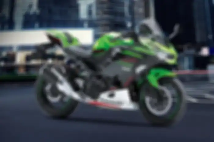Ilustrasi motor sport Kawasaki Ninja 250.
