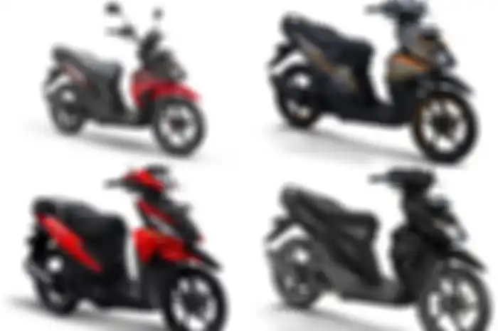 Ilustrasi motor matic baru Suzuki