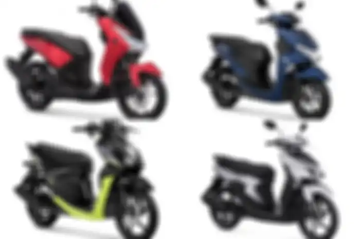 Ilustrasi motor matic baru 110-125 cc Yamaha.