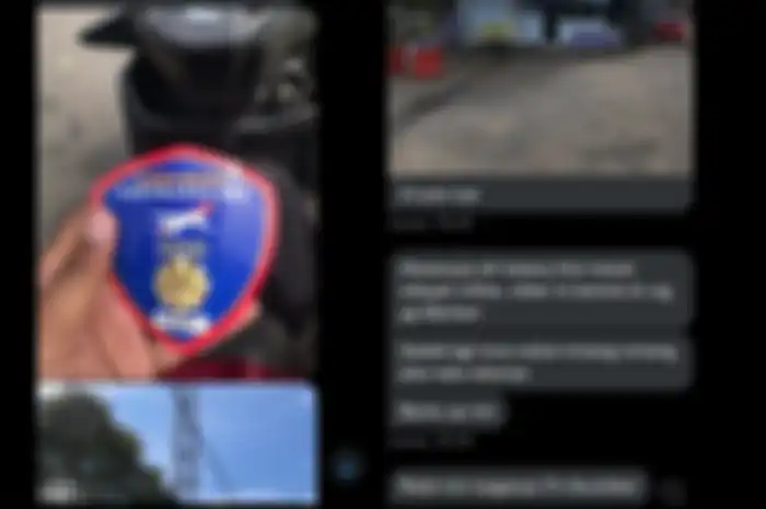Seorang pemotor diminta membeli stiker Rp 70 ribu di Pangkalan Udara Husein Sastranegara.