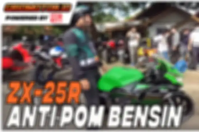 Heboh video unik, sunmori pakai motor Kawasaki Ninja ZX-25R tapi anti pom bensin jadi perbincangan warga net +62
