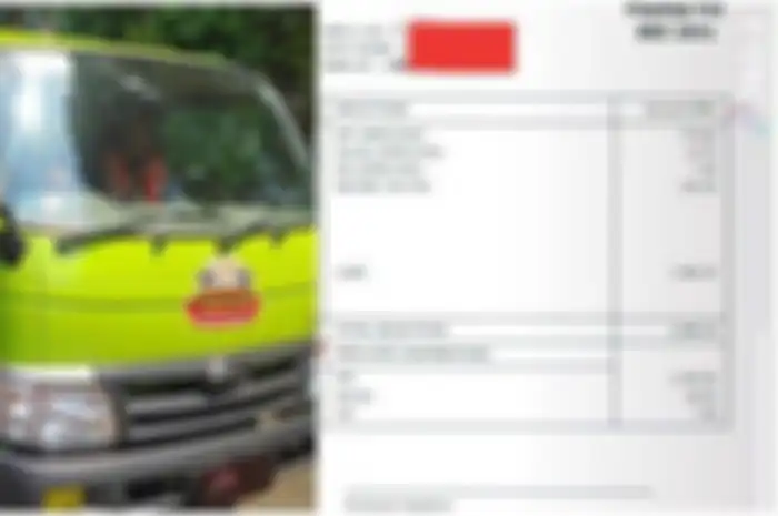 Ilustrasi sopir truk tunjukkan slip gajinya, sebulan dapat Rp 21 juta 