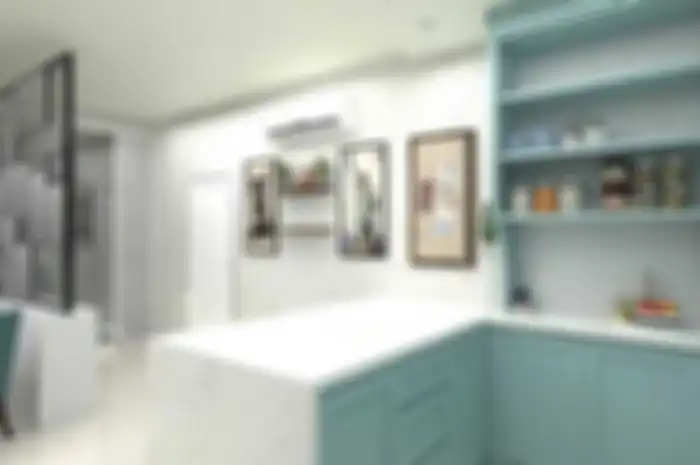 Ilustrasi pantry atau dapur bersih. 