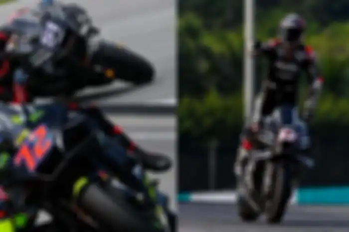 3 pembalap Michele Pirro (kiri atas); Marco Bezzecchi (kiri bawah) dan Maverick Vinales bikin kejutan di hari kedua shakedown test MotoGP 2022 Sepang