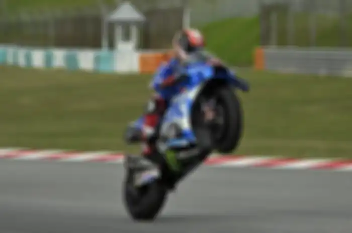Tingkah Alex Rins bikin geleng-geleng setelah jalani tes pramusim MotoGP 2022 hari pertama.