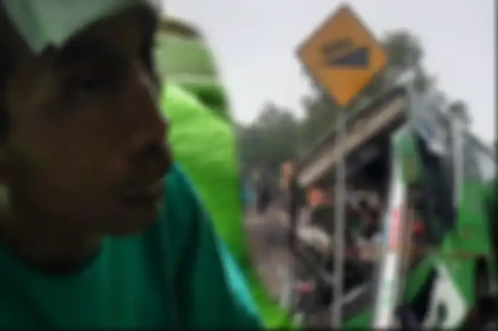 Danarto penumpang bus yang selamat dalam kecelakaan bus di Imogiri.