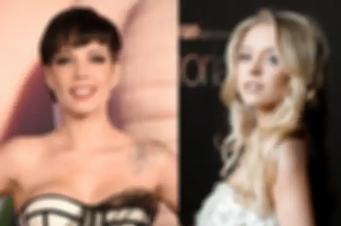 Halsey (kiri) dan Sydney Sweeney (kanan) 