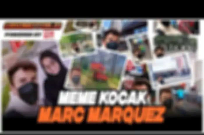 Sesi tes pra musim MotoGP di Sirkuit Mandalika akan digelar akhir pekan ini (11-13/2/2022) banyak foto meme selfie Marc Marquez saat tiba di Indonesia  