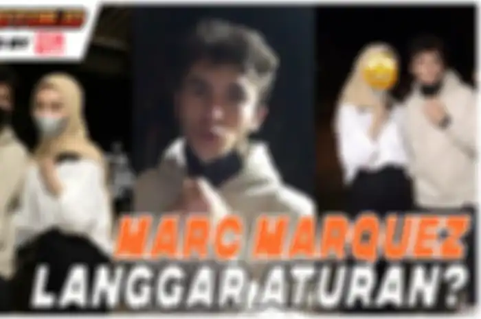 Dalam video tampak foto mesra Marc marquez bersama cewek cantik tanpa masker dianggap langgar travel bubble.