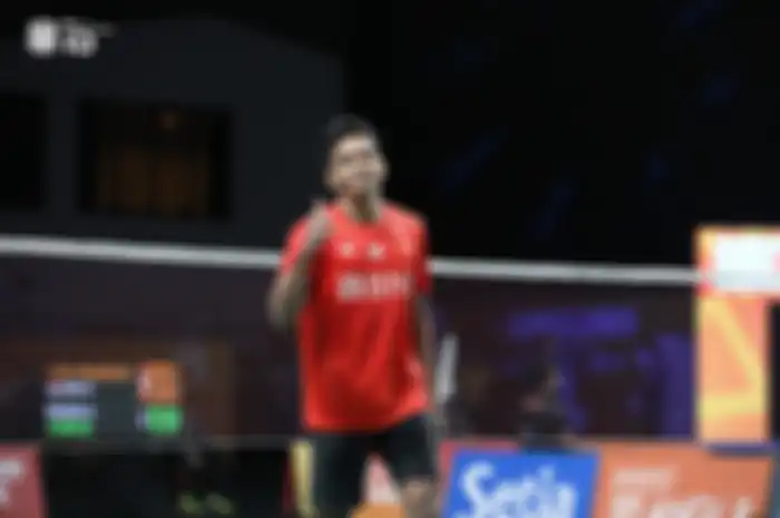 Chico Aura Dwi Wardoyo saat berlaga di ajang kejuaraan Beregu Asia 2022 melawan Korea Selatan